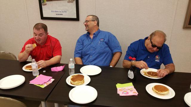 Pancake Eating Contest in Motion in Ellendale, DE