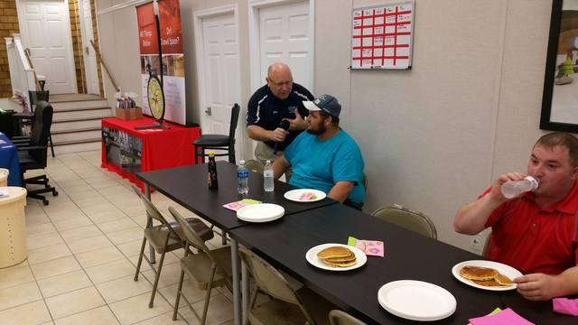 Jim Interviews the Winner of the Pancake Eating Contest in Ellendale, DE