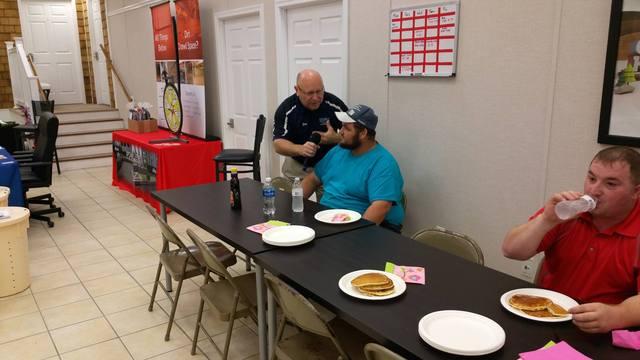 Jim Interviews the Winner of the Pancake Eating Contest in Ellendale, DE