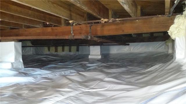 Crawl Space Gets Clean and Dry with CleanSpace