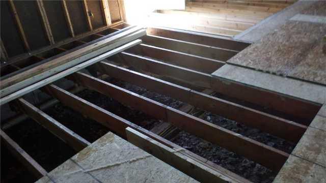 Crawl Space Shows Signs Of Moisture