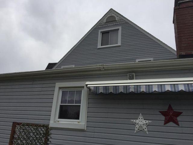 The siding looks great on the first and second floor