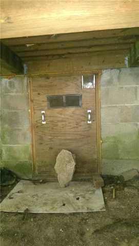 Crawlspace door