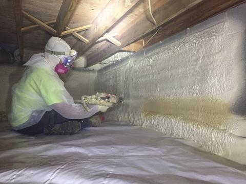 Installing Spray Foam Insulation