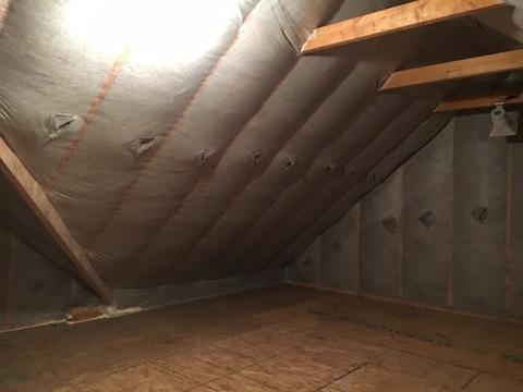 Dense Packed Attic Rafters