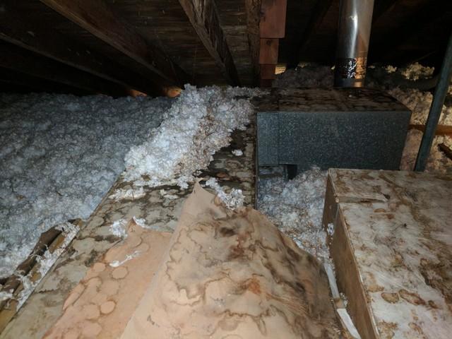 The air conditioner is going to have a hard time keeping air cool running it through this 150 degree attic