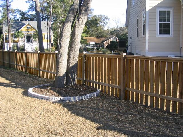 No obstacle is too big for NAC! This fence we built in Hanahan, SC looks great!