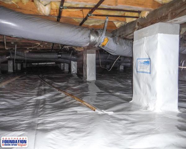 By installing the CleanSpace Encapsulation System we are able to convert a nasty dirty crawl space into a clean area of the home that is protected against mold and mildew.