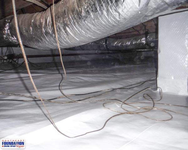 Leveling out Crawl Space