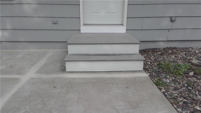 No more sunken patio stoop