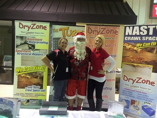 Lisa & Jenn with Surfer Santa