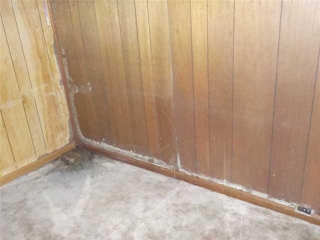 Heavy Water Damage in Finished Basement