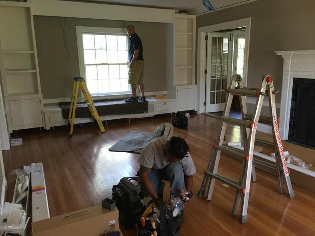 cabinet install
