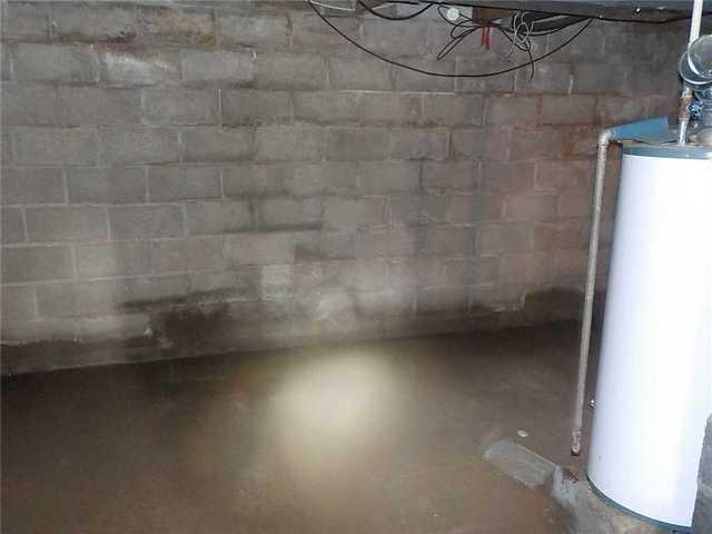 Water Staining and Efflorescence on Basement Walls