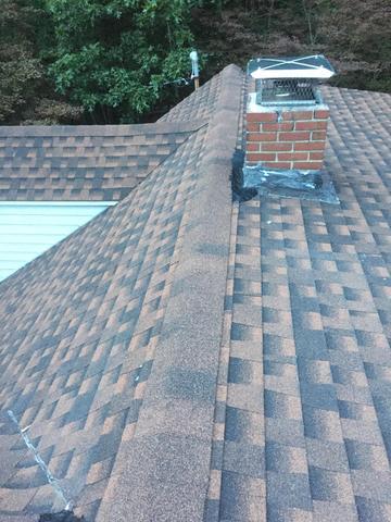 Completed Ridge Vent Insulation