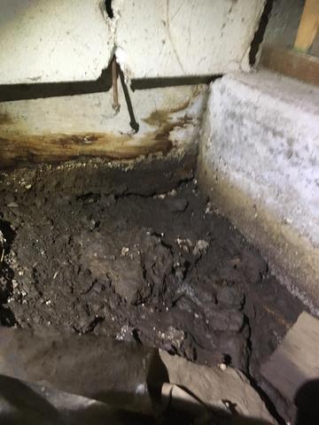 Muddy Crawlspace!