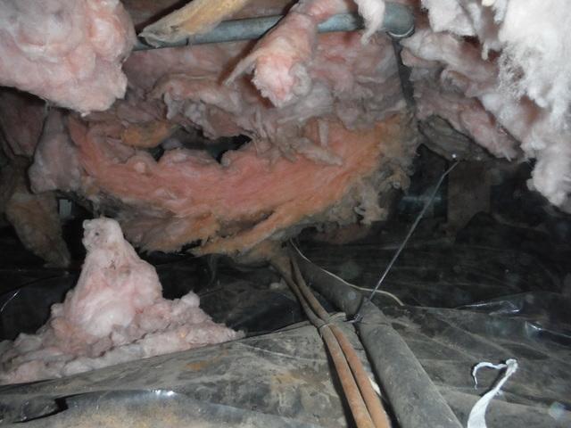 Insulation falling down