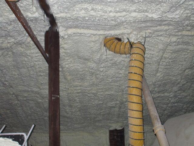 The air passage tunnel escapes through a hole.