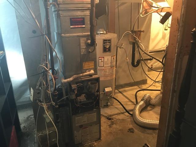 Before - Old Inefficient Furnace