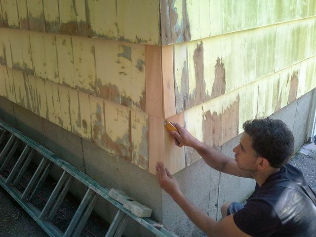 Carpentry in progress 