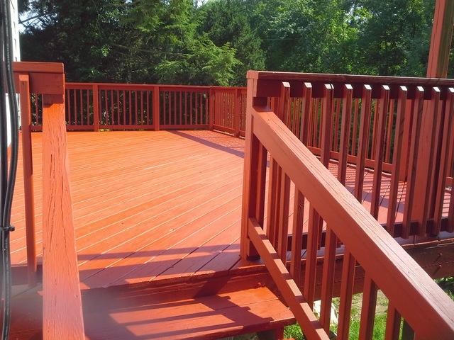 Rear deck after