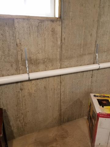 Interior Discharge Pipe