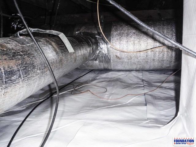 Sealing around the Duct Work