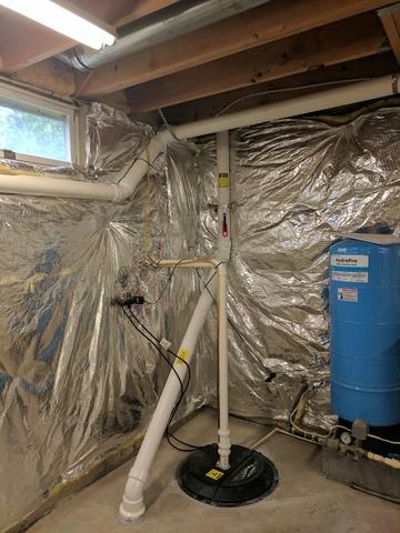 Radon gas pipes