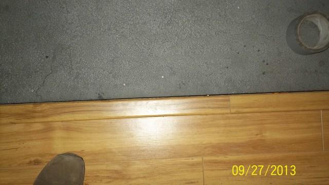 Floor and Chimney Gap Closed