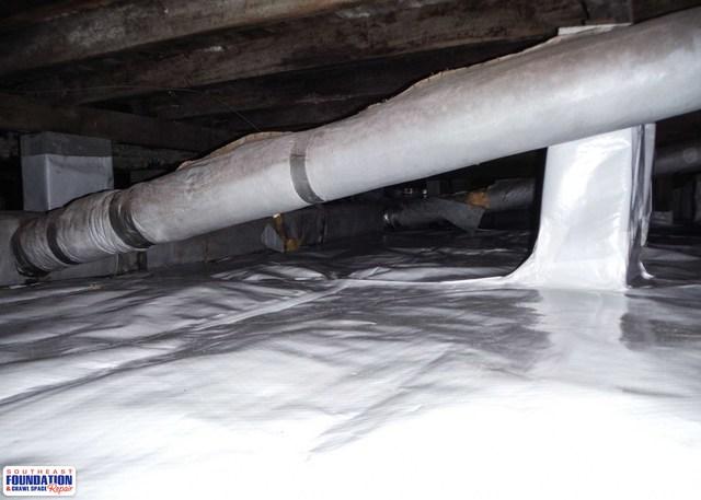 By installing the CleanSpace Encapsulation System we are able to provide excellent coverage against water vapor entering the crawl space of the home.