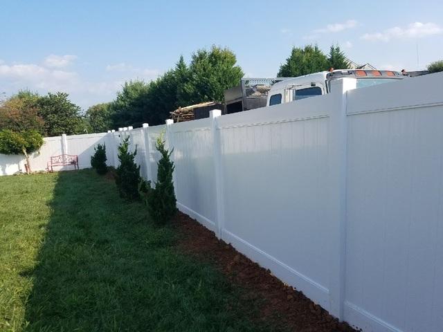 Vinyl Privacy Installation