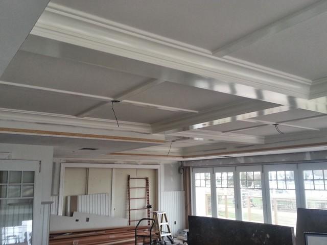 Restaurant ceiling painting after