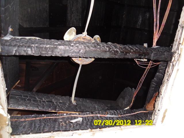 Beams Badly Fire Damaged in Bethel