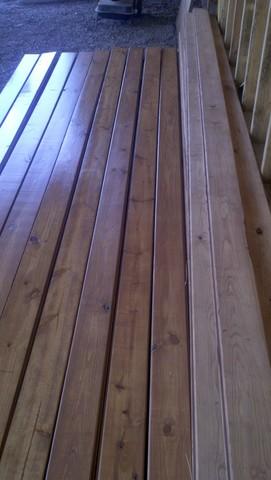 Pre-staining of wall panels