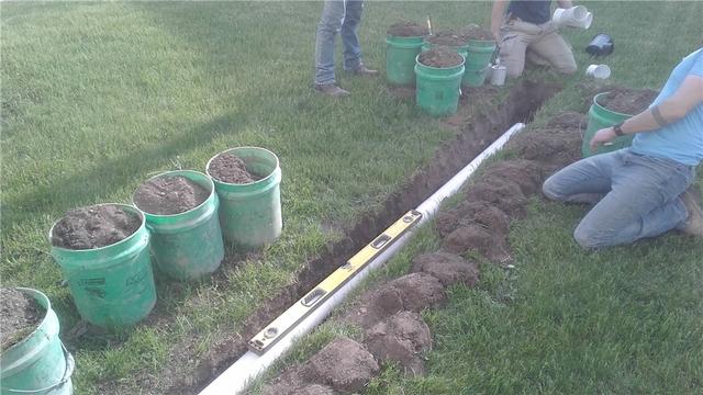 Digging the Discharge Line