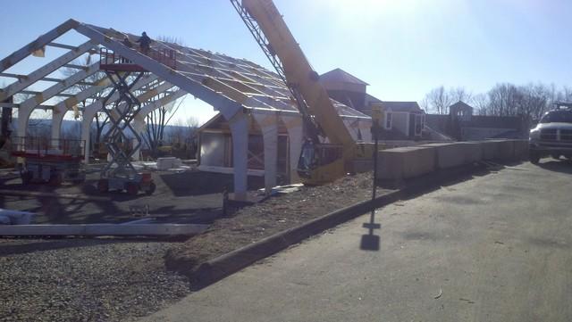 Horse Barn indoor riding rink during