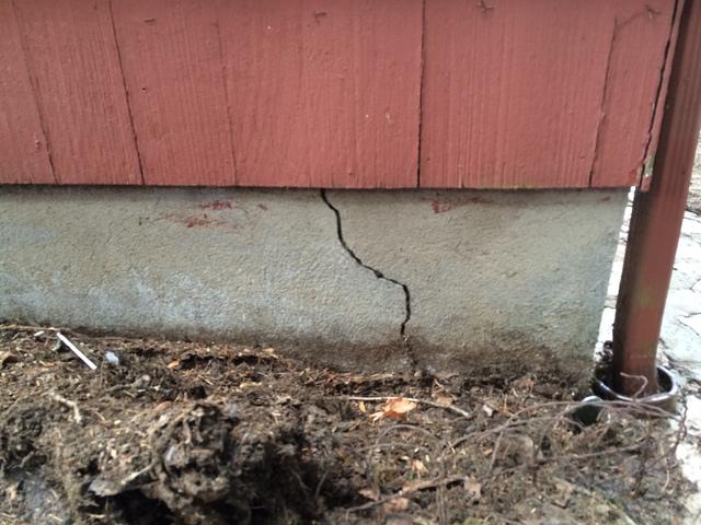 Cracked foundation