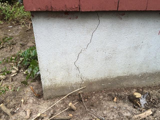 Cracked foundation