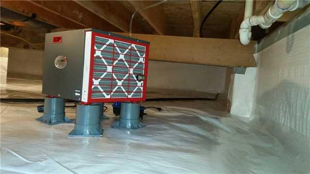 A SaniDry Sedona Dehumidifier is Installed in Felton, DE