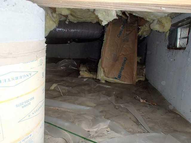 More Evidence of Moisture Problems in Crawl Space in Ocean View, DE