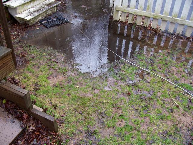 Yard Flooding in Southport, CT