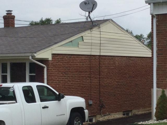 Storm Damaged Siding