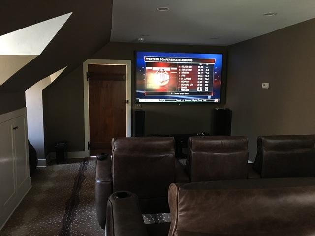 Home Theater Room Remodel in New Canaan, Connecticut.