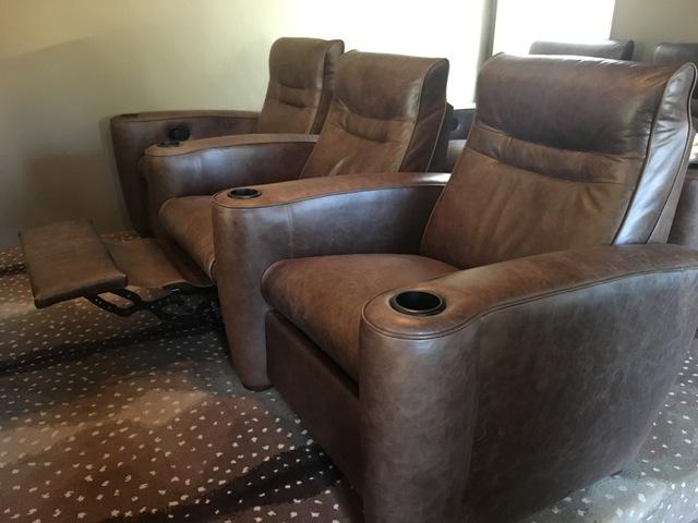 Recliners Installed for Home Theater in New Canaan