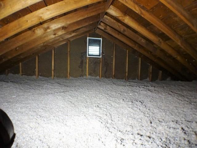 TrueSoft Cellulose Insulation fills all of the uninsulated spots in the attic.