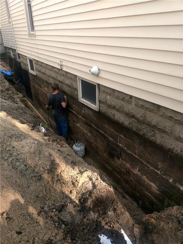 Wall Prepared and Seal Applied