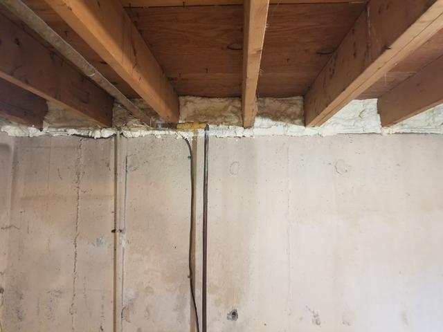 Rim Joist Insulation After