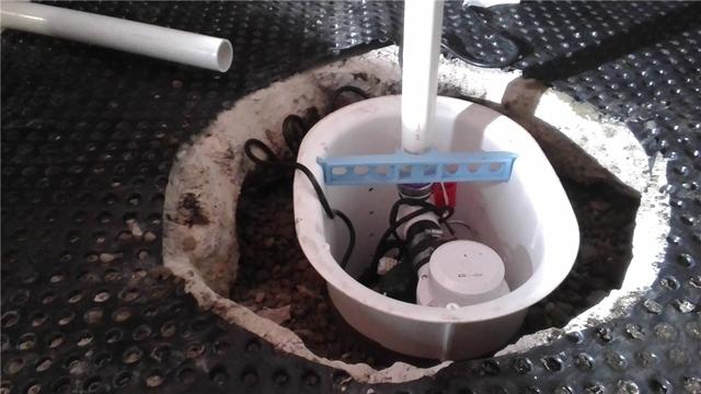 Sump System Installed