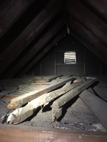 Attic Insulation Before 1