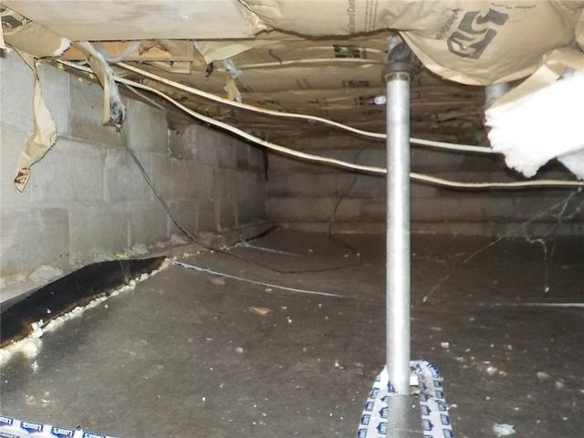 Fiberglass Insulation Out of Place in Crawl Space